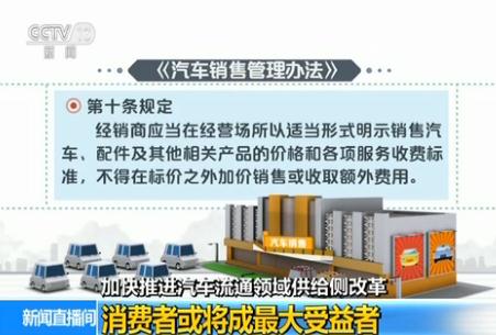 《汽車銷售管理辦法》發布 打破壟斷，推動多種模式競爭發展